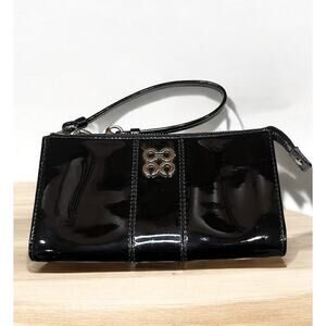 Coach 46726 Julia Op Art Patent Leather Zip Wristlet/Wallet